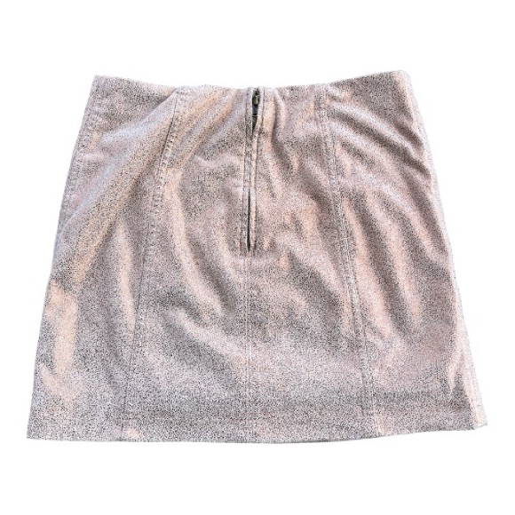 Free People Modern Femme Mini Skirt – Metallic Rose Gold Foil - Picture 3 of 5